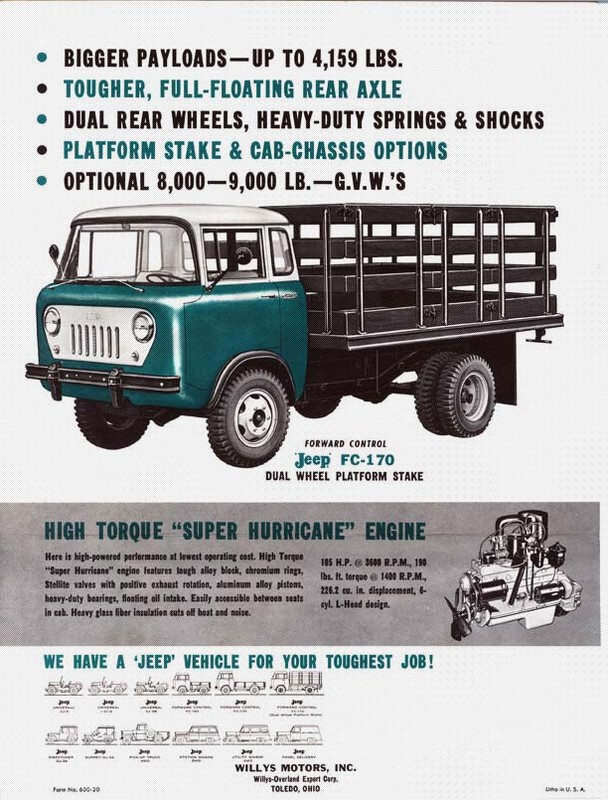 1960 Jeep FC-170 Brochure Page 2